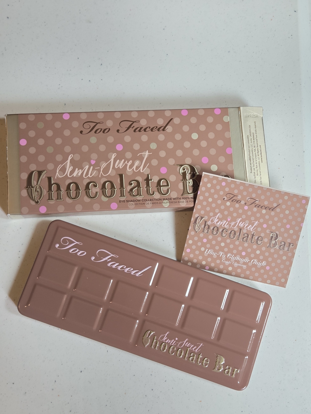 NIB Rare Discontinued Too Faced Semi-Sweet Chocolate Bar Eyeshadow Palette 2014